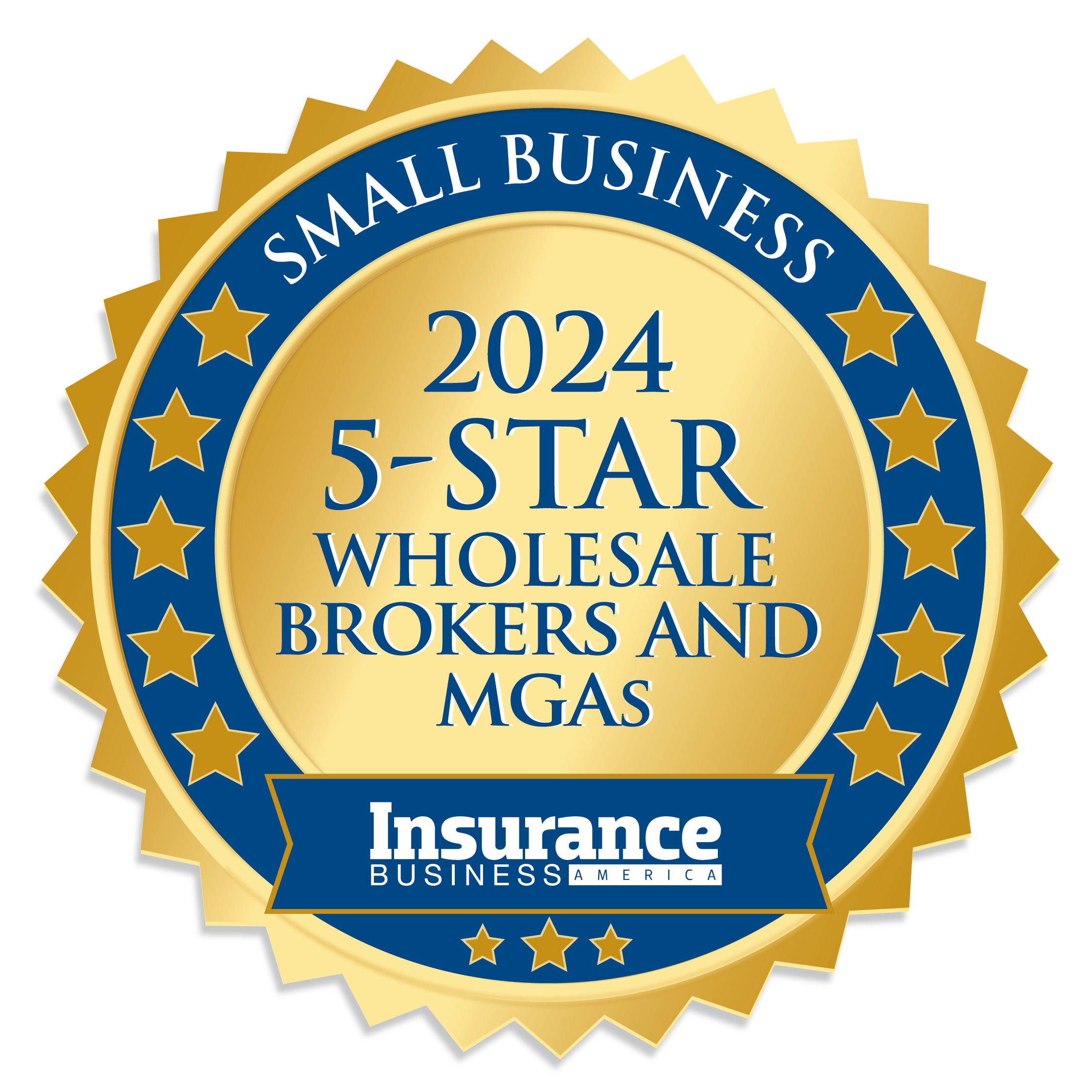 IBA 5-Star Wholesale Brokers and MGA 2024 Small Business GOLD